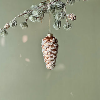 Charming Frosted Pine Cone