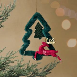 Framed Tree Charm (reindeer)