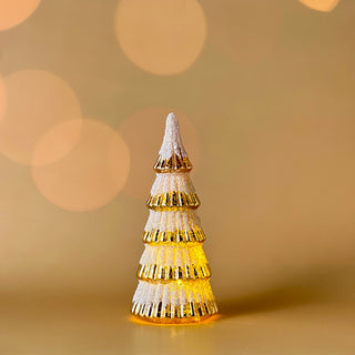 Frosted Glow Glass Tree