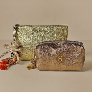 Mini Glitter Pouch - Copper