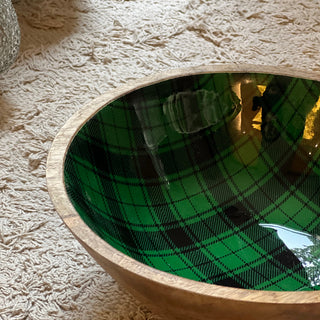 Wooden Plaid Trays