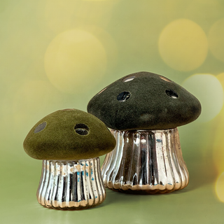 Forest Enchantment – Glass Mushrooms (Olive)