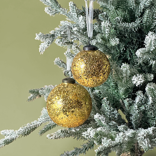 Traditional Gold Hanging Glass Ornament