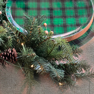 Wooden Plaid Trays