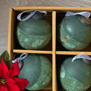 Smoked Green Ornaments