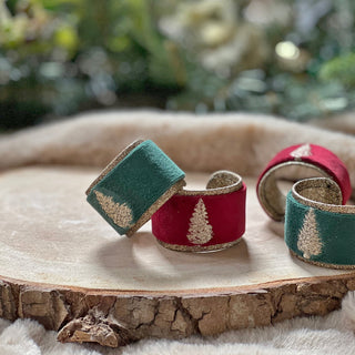 TREE NAPKIN RINGS (SET OF 4)