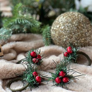 CHRISTMAS NAPKIN RINGS( SET OF 4)