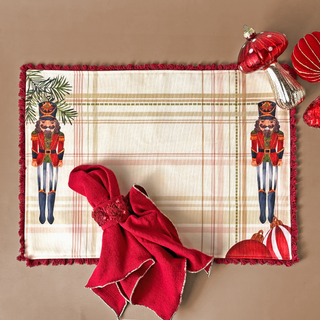 Festive Cheer Napkins (Red Set of 4)